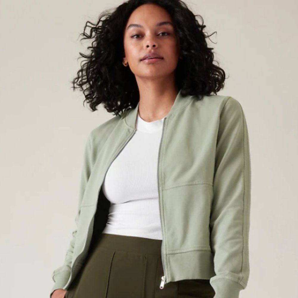 Athleta Farallon Jacket XL NWT Fern Green
